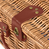 NNEDPE Deluxe 2 Person Picnic Basket Baskets Set Outdoor Blanket Park Trip