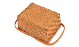 NNEDPE Deluxe Wicker Outdoor Picnic Basket