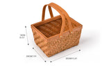 NNEDPE Deluxe Wicker Outdoor Picnic Basket