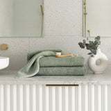NNEKG Set of 2 Elvire Bath Towels (Sage)