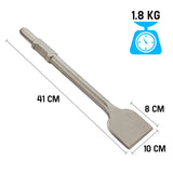 NNEMB 100mm Extra Wide Flat Tile Lifter Jackhammer Chisel Bit-30mm x 410mm