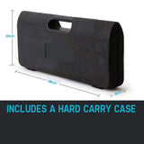 NNEMB 140mm Square-Tipped 30mm Hex Clay Spade Jackhammer Chisel with Bonus Carry Case