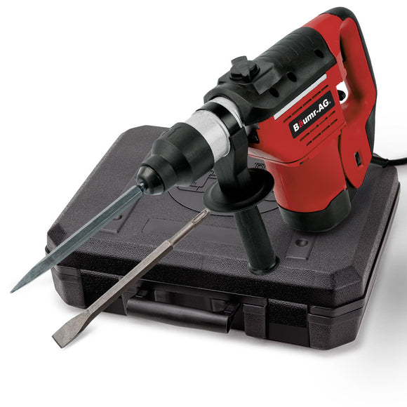 NNEMB 1500W Pro-Grade Electric Rotary Jackhammer Hammer Drill-with 2 Bonus Chisels-3 Drill Bits