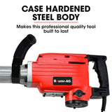 NNEMB 2200W Pro-Grade Electric Demolition Jackhammer-with 3 Bonus Chisels-Carry Case