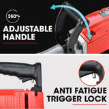 NNEMB 2200W Pro-Grade Electric Demolition Jackhammer-with 3 Bonus Chisels-Steel Carry Case