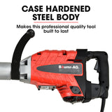 NNEMB 2400W Pro-Grade Electric Demolition Jackhammer-with 3 Bonus Chisels-Carry Case