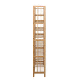 NNEDSZ 10-Tier Bamboo Shoe Rack Wooden Shelf Stand Storage Organizer