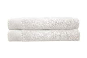 NNEKG Set of 2 Elvire Bath Sheets (Ivory)