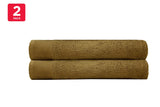 NNEKG Set of 2 Elvire Bath Sheets (Tobacco)