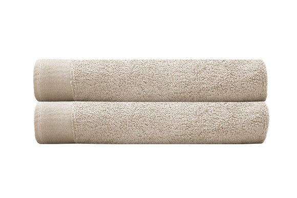 NNEKG Set of 2 Elvire Bath Towel (Buff)