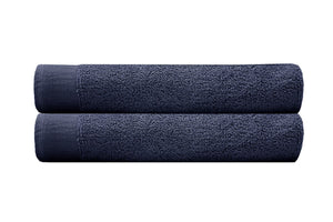 NNEKG Set of 2 Elvire Bath Towels (Navy)