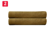 NNEKG Set of 2 Elvire Bath Towels (Tobacco)
