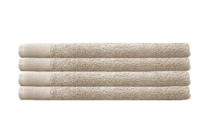 NNEKG Set of 4 Elvire Hand Towels (Buff)