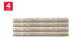 NNEKG Set of 4 Elvire Hand Towels (Buff)