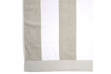NNEKG Classic Stripe Egyptian Cotton Beach Towel (Pebble 95 x 175cm)
