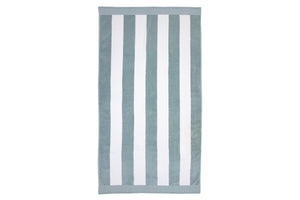 NNEKG Classic Stripe Egyptian Cotton Beach Towel (Surf 95 x 175cm)