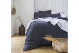 NNEKG KB Linen Quilt Cover Set Charcoal