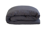 NNEKG KB Linen Quilt Cover Set Charcoal
