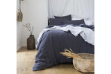 NNEKG QB Linen Quilt Cover Set Charcoal