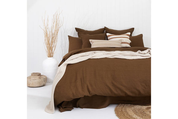 NNEKG KB Linen Quilt Cover Set Hazel