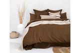 NNEKG QB Linen Quilt Cover Set Hazel