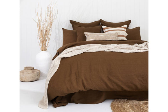 NNEKG SKB Linen Quilt Cover Set Hazel