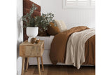 NNEKG SKB Linen Quilt Cover Set Hazel