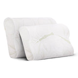 NNEDSZ Bedding Set of 2 Bamboo Pillow with Memory Foam
