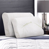 NNEDSZ Bedding Set of 2 Bamboo Pillow with Memory Foam