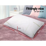 NNEDSZ Bedding Set of 2 Bamboo Pillow with Memory Foam