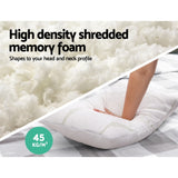 NNEDSZ Bedding Set of 2 Bamboo Pillow with Memory Foam