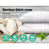 NNEDSZ Bedding Set of 2 Bamboo Pillow with Memory Foam