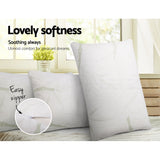 NNEDSZ Bedding Set of 2 Bamboo Pillow with Memory Foam