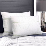NNEDSZ Bedding Set of 2 Bamboo Pillow with Memory Foam
