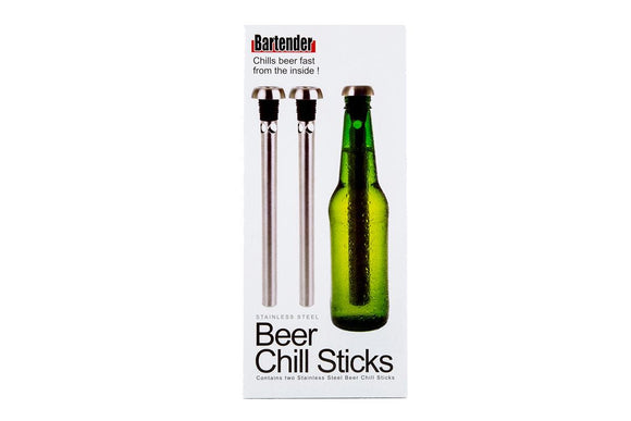 NNEKG Bartender Stainless Steel Beer Chill Sticks Set 2