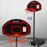 NNEDSZ 2.1M Adjustable Portable Basketball Stand Hoop System Rim Black