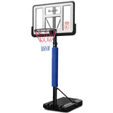 NNEDSZ 3.05M Basketball Hoop Stand System Ring Portable Net Height Adjustable Blue