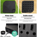 NNEDSZ Set of 4 Umbrella Base Set Black