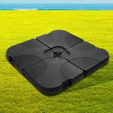 NNEDSZ Set of 4 Umbrella Base Set Black