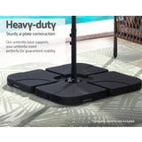 NNEDSZ Outdoor Umbrella Base Stand Sand/Water Pod Cantilever Beach Patio 50cm