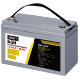 NNEDSZ 140Ah Deep Cycle Battery 12V AGM Marine Sealed Power Portable Box Solar Caravan Camping