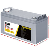 NNEDSZ 170Ah Deep Cycle Battery 12V AGM Marine Sealed Power Portable Box Solar Caravan Camping