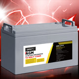 NNEDSZ 170Ah Deep Cycle Battery 12V AGM Marine Sealed Power Portable Box Solar Caravan Camping