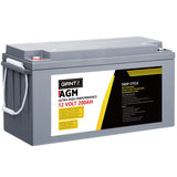 NNEDSZ 200Ah Deep Cycle Battery 12V AGM Marine Sealed Power Portable Box Solar Caravan Camping