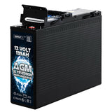 NNEDSZ AGM Deep Cycle Battery 12V 135Ah Portable 4WD Sealed Marine Solar Slim