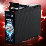 NNEDSZ AGM Deep Cycle Battery 12V 135Ah Portable 4WD Sealed Marine Solar Slim