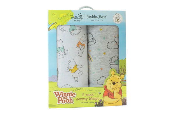 NNEKG Winnie the Pooh Baby Jersey Wraps 2 Pack