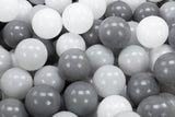 NNEKG Bubbli Baby Kids Ball Pit with 200 Balls Multi Coloured (Grey Dark Grey)