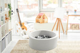 NNEKG Bubbli Baby Kids Ball Pit with 200 Balls Multi Coloured (Grey Dark Grey)
