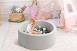 NNEKG Bubbli Baby Kids Ball Pit with 200 Balls Multi Coloured (Grey Dark Grey)